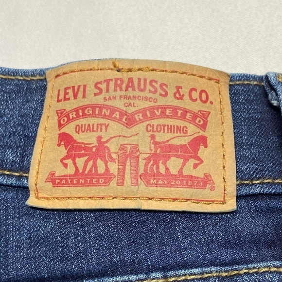 Levi’s 315 Shaping Bootcut Dark Wash High Rise W28 L31 Stretch Denim Jeans - Picture 15 of 16